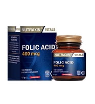 Nutraxin Folic Acid 400 mcg 100 Tablet