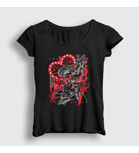 Presmono Kadın Siyah Angel Dust Helluva Boss Hazbin Hotel T-Shirt 526162tt