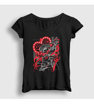 Presmono Kadın Siyah Angel Dust Helluva Boss Hazbin Hotel T-Shirt 526162tt