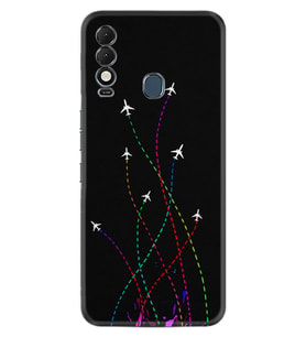 Tecno Spark 8T Kılıf Silikon Desen Özel Seri Line Planet 1736