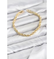 CM Burgu Model Gold Renk Pirinç Kadın Bileklik TJ-BB8591