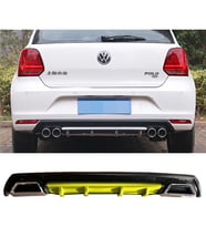 Vw Polo Mk5 Sarı Difüzör Çiftli Kare Egzoz Görünümlü D Tip Difizör 2009-2017