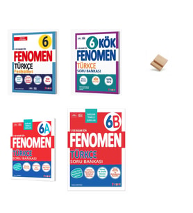 Fenomen 6. Sınıf Maarif Türkçe Fasikül Kök 6A ve 6B 4lü Set Soru Bankası + Telefon Standı