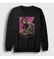 Presmono Unisex Siyah Ryan Gosling Drive Sweatshirt 440041tt