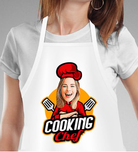 Kişiye Özel En İyi Chef- Aşçı Karikatür Mutfak Önlüğü