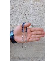 Rd Ekoavm 7*10 mm Zaza Tesbih Akrilik Yapım Mavi (Sarı)