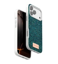 iPhone 17 Pro Max Bright Simli Kapak - Koyu Yeşil