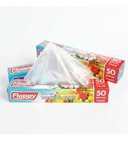 ŞeyliŞeyler - Floppy Orta Boy Kilitsiz Buzdolabı Poşeti 24x38 cm 50'li 1 Paket