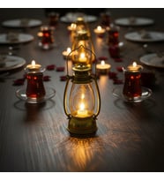 Ramazan Temalı Gold Gaz Lambası LED Işık