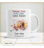 Babalar Günü Hediyesi – Kişiye Özel Kupa Bardak-baba64