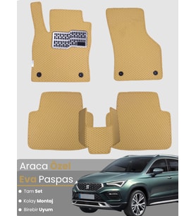 SEAT ATECA (2020-2025) Uyumlu EVA Paspas Tam Set–Oto Paspas,Araca Özel,Kolay Montaj