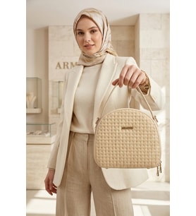 Armine 408-26Y Kadın Kol ve Omuz Çantası Krem