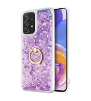 Microsonic Samsung Galaxy A23 Kılıf Glitter Liquid Holder Mor