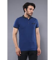 Polo Yaka Mavi T-shirt  Wessi