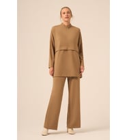 FTZ Women Kadın Royal Pantolonlu Takım Camel 31271