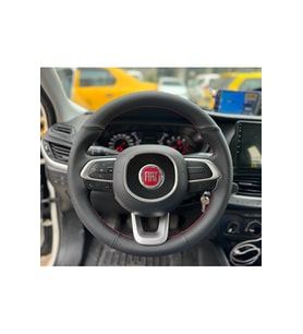 Fiat Egea Araca Özel Direksiyon Kılıfı 2015-2019 (Nokta Düz)