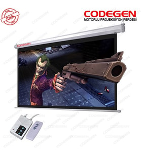 CODEGEN EX20 200x200 Motorlu Projeksiyon Perdesi