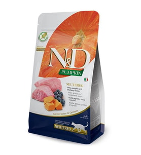 ND Tahılsız Balkabaklı Sterilised Kuzulu Yaban Mersinli Kısır Kedi Maması 1.5 Kg