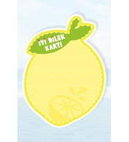 Summer Yaz Teması Dilek Kartı 20'li *Kalın Kağıt