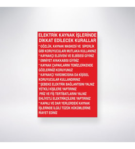 Elektrik Kaynak İşlerinde Dikkat Edilecek Kurallar