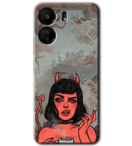 Xiaomi Redmi 13C Kılıf HD Desen Baskılı Kılıf - Devil Girl