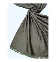 Işıl İpek - H Desen Kaşmir İpek Şal 75x190 cm (Acı Kahve)