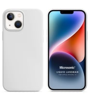 Microsonic Apple iPhone 14 Kılıf Liquid Lansman Silikon Beyaz