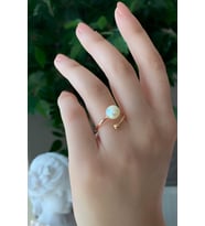 Doğal İnci Yüzük (Rose)