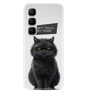 Infinix Hot 60 Kılıf Boutique Baskılı Resimli Don't Touch Cat Pcode -011