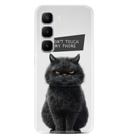 Infinix Hot 60 Kılıf Boutique Baskılı Resimli Don't Touch Cat Pcode -011