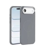 Apple iPhone 17 Air Kılıf M-Safe Şarj Özellikli Metal Kamera Çerçeveli Zore Edi Silikon Kapak