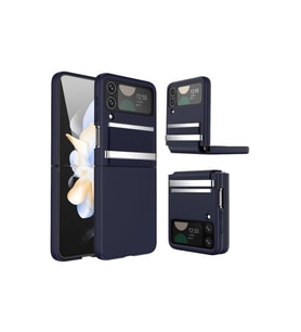 Samsung Galaxy Z Flip 4 Kılıf Belt Flip Kapak - Lacivert