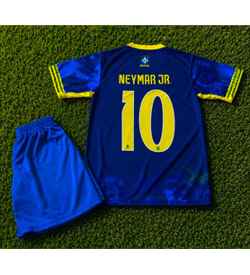 Brezilya Neymar Jr 2Li Set Çocuk Forması LAcivert