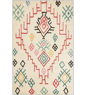 Eliana Home Baskılı, Yıkanabilir Kaymaz Taban Salon Halısı LNA1018 100x150 cm (Bej)