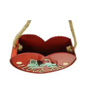 Dekoratif Metal Saksı Kalp Modeli Dekoratif Vintage Hediyelik