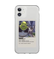 Iphone 11 Uyumlu Shrek Minimalsit Poster Desenli Şeffaf Telefon Kılıfı