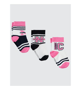 Civil Girls Kız Çocuk 3'lü Çorap 3-11 Yaş Pembe