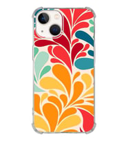 PrintiFy Apple iPhone 13 Mini Uyumlu Retro Color 5 Baskılı Şeffaf Köşe Korumalı Antişok Kılıf