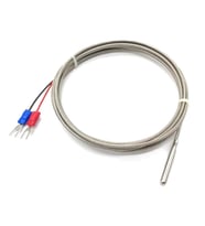K Type Thermocouple 1 Metre Silindir Tip Başlık Sıcaklık Isı Sensörü 0C / 800C Paslanmaz Çelik Prob
