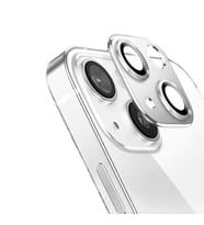 Apple iPhone 13 CL-03 Kamera Lens Koruyucu Metal Cam Koruma (Gümüş)