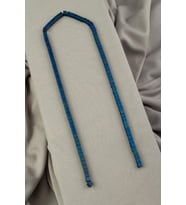 Hematit Doğal Taş Mat Mavi Küp Kesim 4x4mm Dizi [AA]