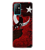 Infınıx Note 8 Kılıf Desenli Silikon Kılıf Wolf And Moon 2 1381