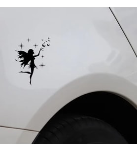 Araba peri Sticker Siyah Renk 20 CM