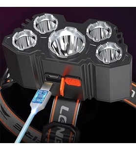 150W 5 LED Ultra Güçlü Kafa Lambası