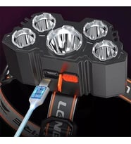150W 5 LED Ultra Güçlü Kafa Lambası