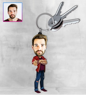 Kişiye Özel Karikatür Tasarım Anahtarlık 97184