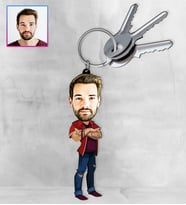 Kişiye Özel Karikatür Tasarım Anahtarlık 97184