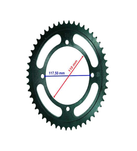 RACING KAWASAKİ UYUMLU KLX 150 ARKA DİŞLİ 428-50T İÇ 110X4 DELİKLİ IND