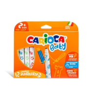 Carioca Baby Jumbo Yıkanabilir Keçeli Boya Kalemi 12 Renk 2+ Yaş 