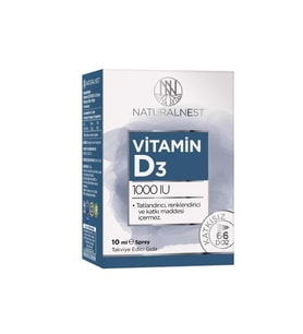 NATURALNEST VITAMIN D3 1000 IU SPREY 10 ML